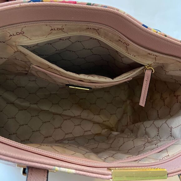 Aldo Purse Floral Tote Chic Classy Elegant Fancy Fashionable Coquette Feminine - Picture 13 of 14